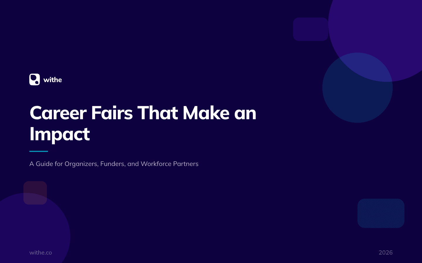 Cover of the Withe career fair guide