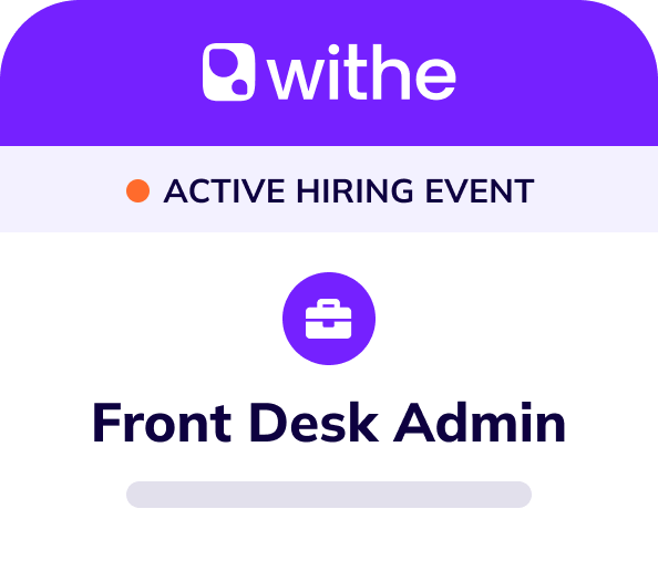 Active hiring event on Withe