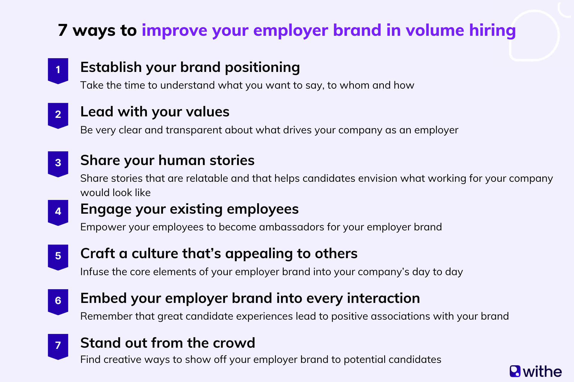7 ways to improve your employer brand in volume hiring