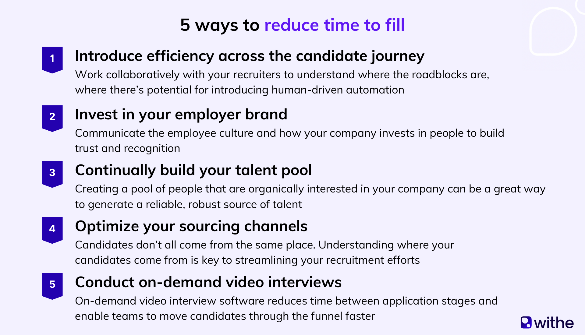 4 ways to reduce time to fill