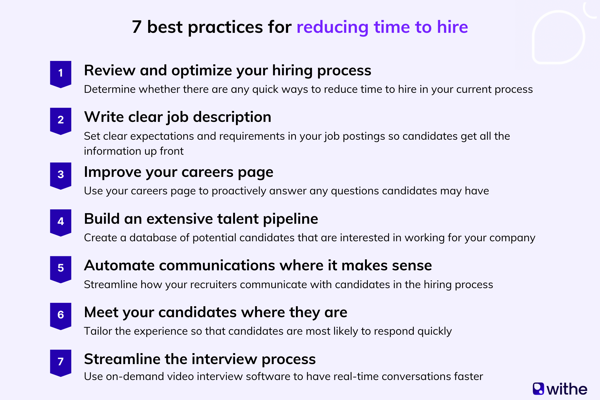 7 best practices for reducing time to hire